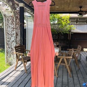 Bohemian Pink Maxi Dress